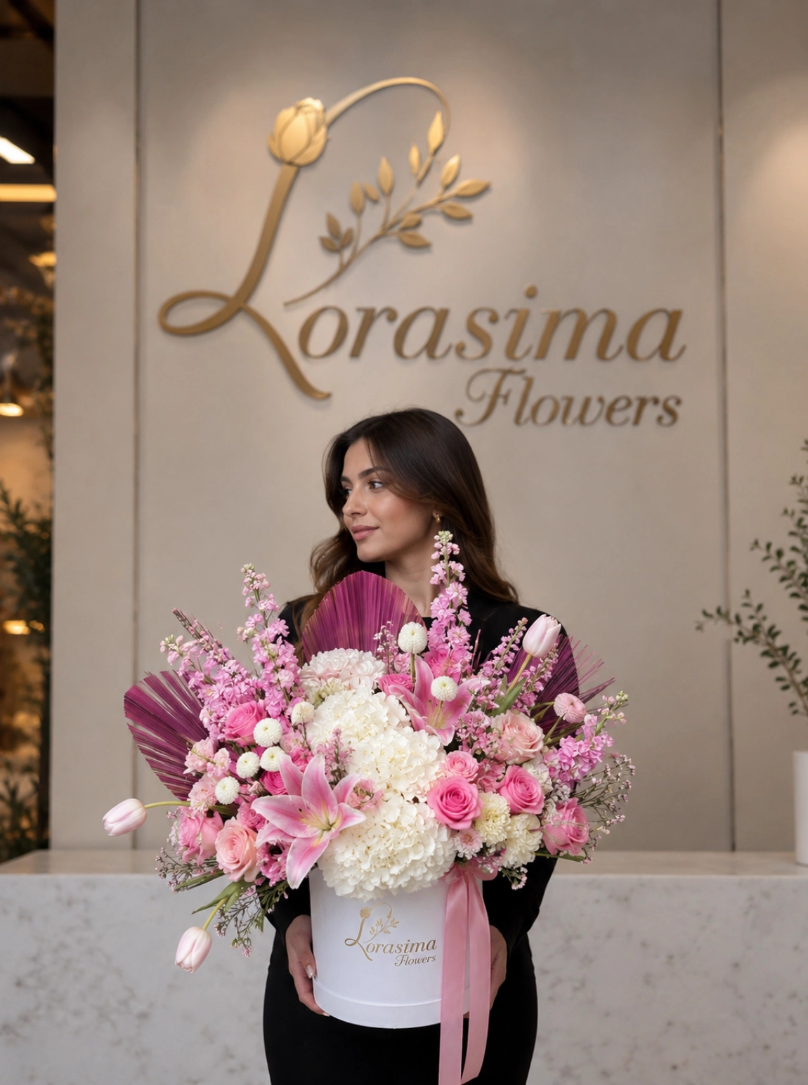 Lorasima Premium Pembe Lilyum Kutusu